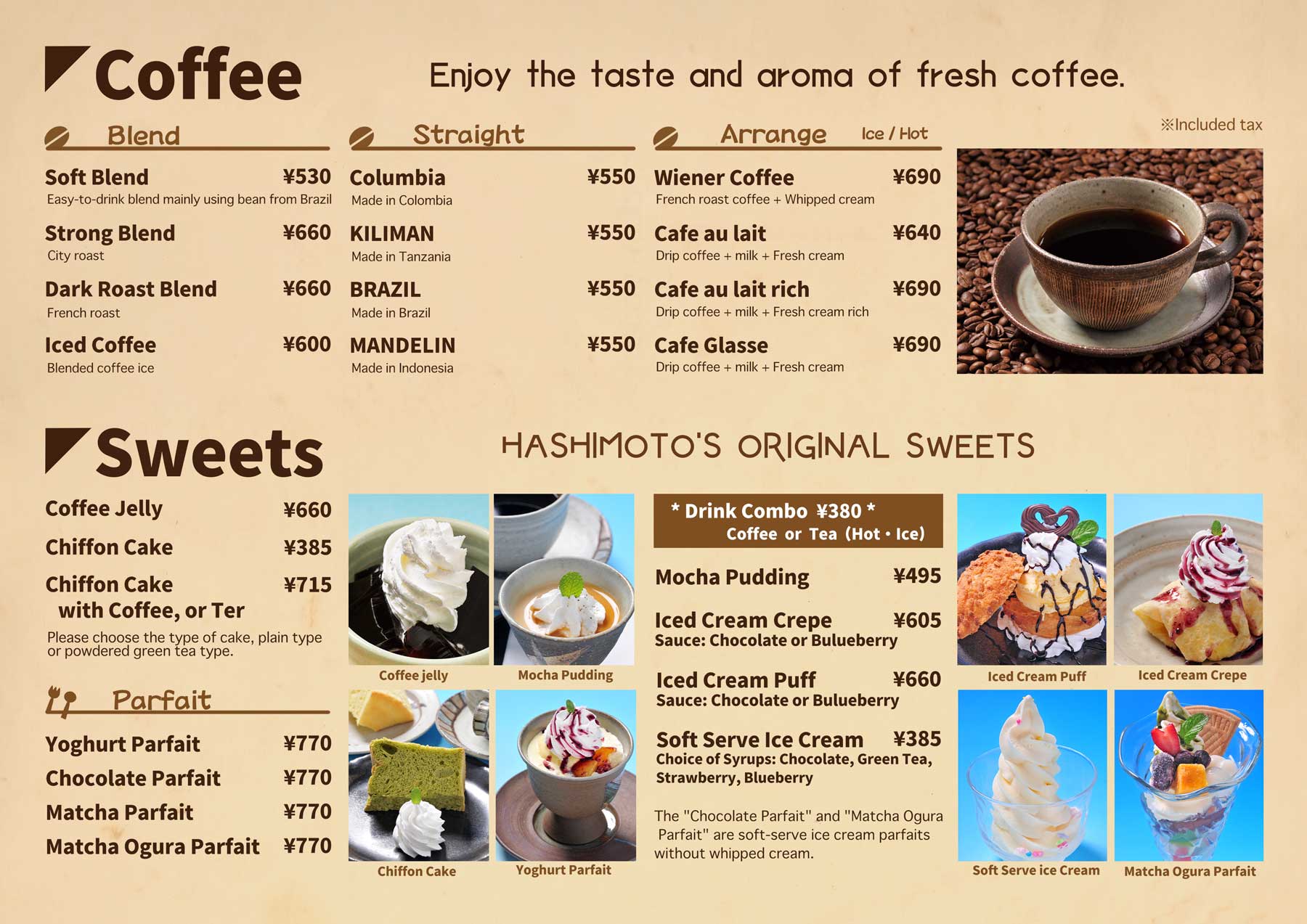 MENU-Coffee&Sweets